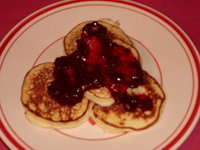 Thumbnail image for Bilyeu Ricotta Latkes with Purple Raspberry Sauce.JPG