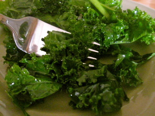 lampman, curly kale salad with honey-lemon dressing