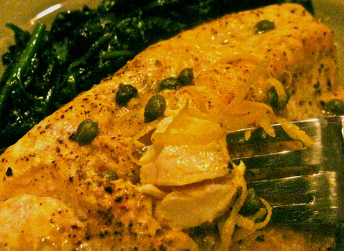 lampman, wild lemony trout with capers
