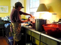 Shikes Haines - gazpacho making