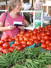 wiernik.Rena Basch at Farmers Market.JPG