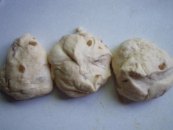 Bilyeu Three Pieces of Bread Dough.JPG