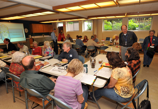 38 people from 15 congregations and organizations came together to learn how they can engage their faith communities in lowering their carbon emissions.