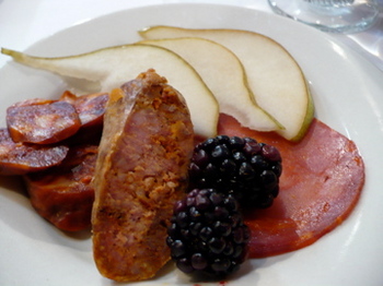 Shikes Haines - chorizos and fruit