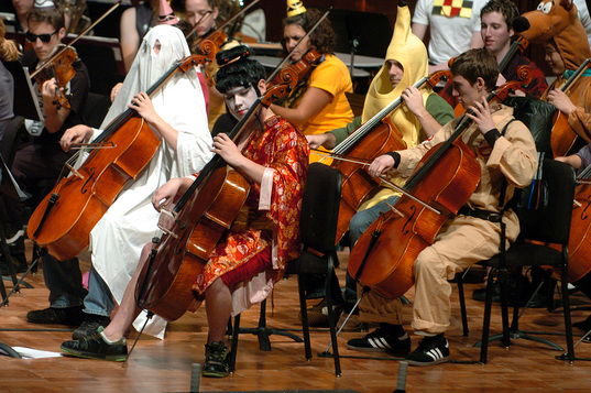 Photo from 2008 Halloween Concert, courtesy, Ann Arbor News