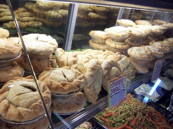 Borden - pot pie display at Zingermans