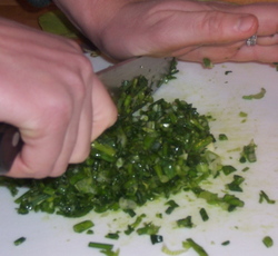 Borden - chopping chives