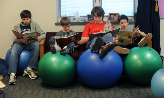 Ann Arbor Christian School Finds Yoga Balls Help Students Learn