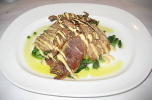 Veal Medallions with Soft Shell Crabs