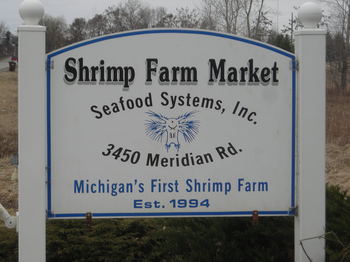 Borden - The Shrimp Farm Market Sign