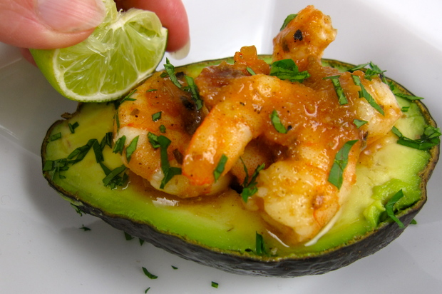 lampmanavocadowithcuminsalsashrimp.JPG