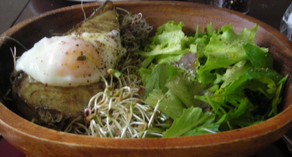 Borden - fish, poached egg salad