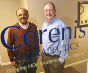 Cerenis Therapeutics Narendra Lalwani and Bill Brinkerhoff.jpg