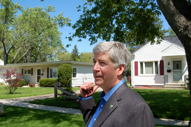 Rick Snyder in Battle Creek.JPG