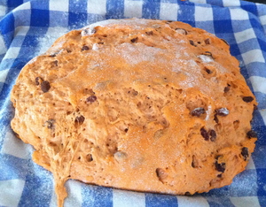 Borden - Carrot bread dough after second rise