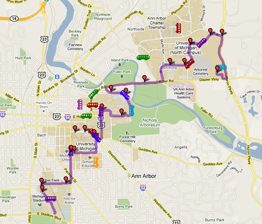 university of michigan map. The University of Michigan#39;s