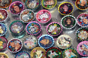 Mayrend-bottle_cap_art_at_the_YDL.jpg