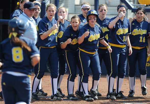 michigan softball uniforms