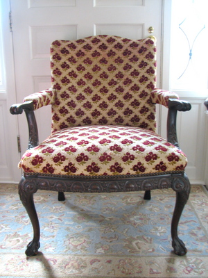 Queen Anne Style Chair, before, threeboys