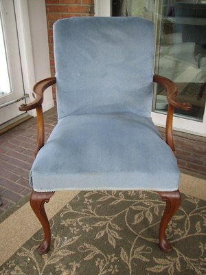 Chair found on craigslist.com receives quick paint and ...