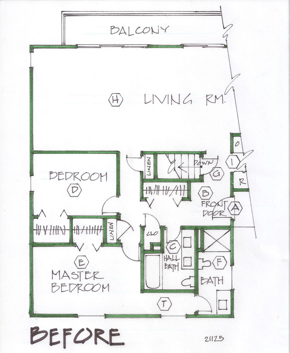 undersized bedrooms and baths expanded without adding on to house