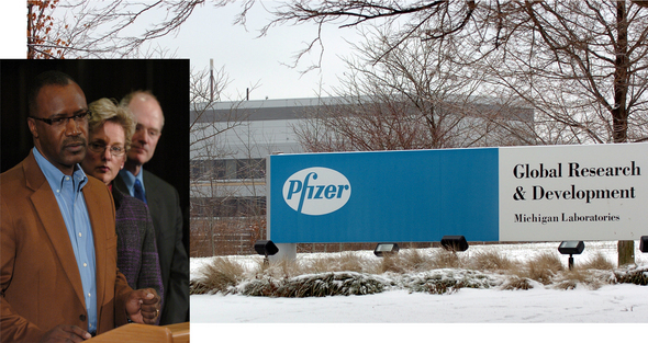 Pfizer_collage_Michael_Finney_Jennifer_Granholm_John_Hieftje.jpg