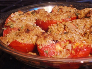 bakedtomatoeswithlemonmatzahcrumbs.JPG