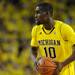 Michigan guard Tim Hardaway Jr. looks for a pass during the second half of the game. Angela J. Cesere | AnnArbor.com
