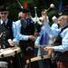 Caberfeidh pipe and drum band members Pat Gardner, right, and Jim Douras, beat a rhythm on their drums during a slow march quick march competition.  Angela J. Cesere | AnnArbor.com 