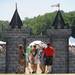 A giant castle gate leads further into the festival grounds at Mill Pond Park. Angela J. Cesere | AnnArbor.com 