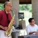 Vincent York, left, and his jazz trio played during the 18th annual Juneteenth celebration at Wheeler Park. Angela J. Cesere | AnnArbor.com
