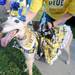 Belleville resident Linda Maton dressed her greyhound Kirby up in Michigan attire before the Michigan football game against Notre Dame on Sept. 10, 2011. Angela J. Cesere | AnnArbor.com