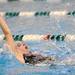 Saline's Paige Sieffert competes in heat 6 of 100 yard backstroke . AnnArbor.com | Angela J. Cesere