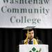 Washtenaw Community College graduate Robert Nelson speaks during the commencement ceremony held at Eastern Michigan University's Convocation Center on Saturday morning. Angela J. Cesere | AnnArbor.com