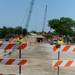 Construction continues on the East Stadium bridge on Thursday afternoon. Melanie Maxwell I AnnArbor.com