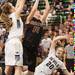 Dexter's Emma Kill fouled by Grosse Pointe South's Gretchen Shirar as she tries to make a layup during the fourth quarter of Class A girls state semi-finals healed at the Breslin Center in East Lansing Friday Mar. 15th.
Courtney Sacco I AnnArbor.com   