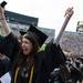 A graduate cheers in the stands of the Big Bouse before the start of the University of Michigan's spring commencement, Saturday May 4.
Courtney Sacco I AnnArbor.com    