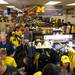 Hundreds waited in line at the M Den in Ann Arbor to have former Michigan Wolverines Denard Robinson, Mike Martin, Jordan Kovacs and Marcus Ray sign autographs on Wednesday, July 10. 
Courtney Sacco I AnnArbor.com    