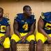 Michigan's running back Fitzgerald Toussaint, linebacker Cameron Gordon and defensive tackle Jibreel Black in the locker room during media day , Sunday, August, 11.
Courtney Sacco AnnArbor.com 