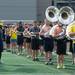 University of Michigan drum major Jeffrey Okala leads the marching band  during practice on Elbel Field, Saturday, Aug, 24.
Courtney Sacco I AnnArbor.com   