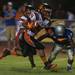 Belleville's JaVonn Gamble runs the ball during the fourth  quarter of their game at Lincoln High School, Friday, Aug, 30.
Courtney Sacco I AnnArbor.com    