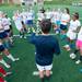 Head Coach Chris Morgan talks to his team during practice Wednesday May 22.
Courtney Sacco I AnnArbor.com     