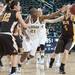 Wolverines Nay Jordan goes for a rebound against Valparaiso during thursday nights game.
Courtney Sacco I AnnArbor.com 