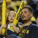 A young University of Michigan fan form the stands watches them play Central Michigan on Saturday Dec. 29.
Courtney Sacco I AnnArbor.com 