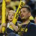 A young University of Michigan fan form the stands watches them play Central Michigan on Saturday Dec. 29.Courtney Sacco I AnnArbor.com 