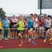A group of runners on their third lap of the Saline High School track as they try to beat the recored for the fastest mile run in Michigan, Sunday, August, 4.
Courtney Sacco I AnnArbor.com 