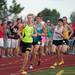 A group of runners on their third lap of the Saline High School track as they try to beat the recored for the fastest mile run in Michigan, Sunday, August, 4.
Courtney Sacco I AnnArbor.com 