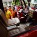 A group of people inspect the inside of a Ford F3 during the Classic Car Show at Chelsea Sounds and Sights on Friday, July 26. Daniel Brenner I AnnArbor.com