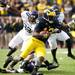 Michigan quarterback Devin Gardner runs the ball during the first half of the game against Northwestern on Saturday. The game is tied 14-14. Daniel Brenner I AnnArbor.com