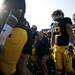 Michigan wide receiver Drew Dileo leaves the field for halftime on Saturday. Daniel Brenner I AnnArbor.com